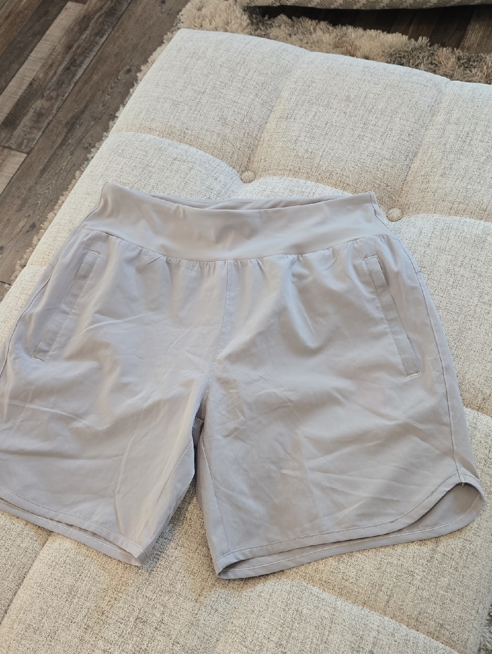 Libin Light Gray Athletic Women's Shorts